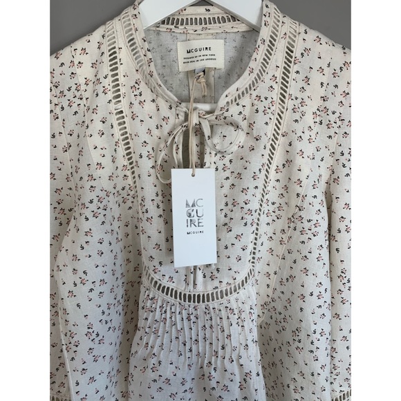 NWT MCGUIRE Denim Lillet Blouse - Picture 8 of 15